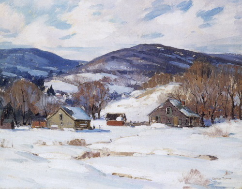 Early Snow - An oil painting by Gardner Symons
